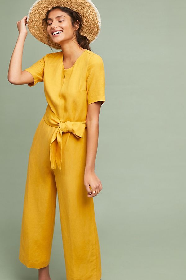 Hermosa Waisted Jumpsuit | Anthropologie (US)