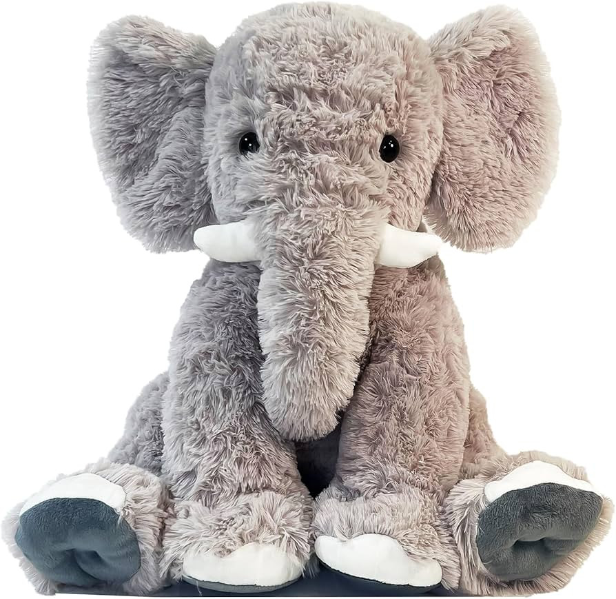 19.2 Inch Large Elephant Stuffed Animals,Clever Elephant Plush Toy for Kids, for Girls and Women,... | Amazon (US)