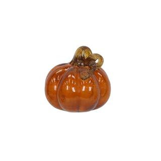 5" Orange Glass Pumpkin Tabletop Décor by Ashland® | Michaels | Michaels Stores