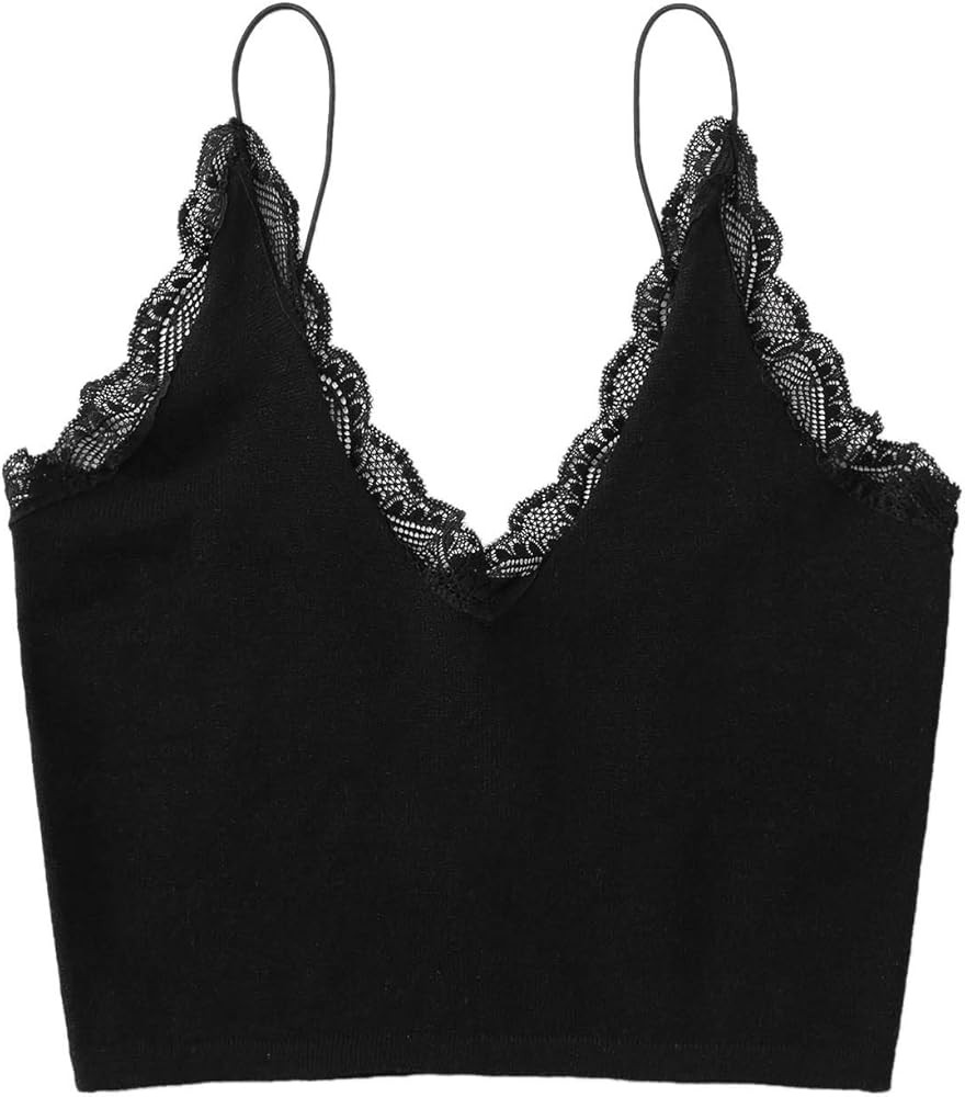 SweatyRocks Women's Casual Leopard Print Warp Surplice Front Spaghetti Strap Cami Top | Amazon (US)