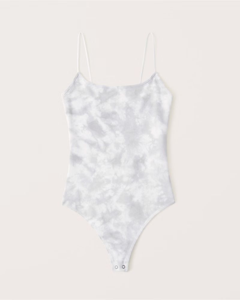 Wash Effect Seamless Fabric Cami Bodysuit | Abercrombie & Fitch (US)