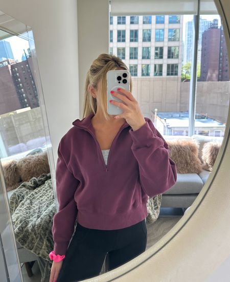 weekend lounge outfit

* also linked the Amazon dupe for lululemon biker shorts 

Lounge outfit, comfy casual weekend outfit, Abercrombie essential Sunday half zip, lululemon biker shorts, scrunchie, fleece, work from home, quarter zip sweatshirt #LTKtravel

#LTKU #LTKActive #LTKFitness