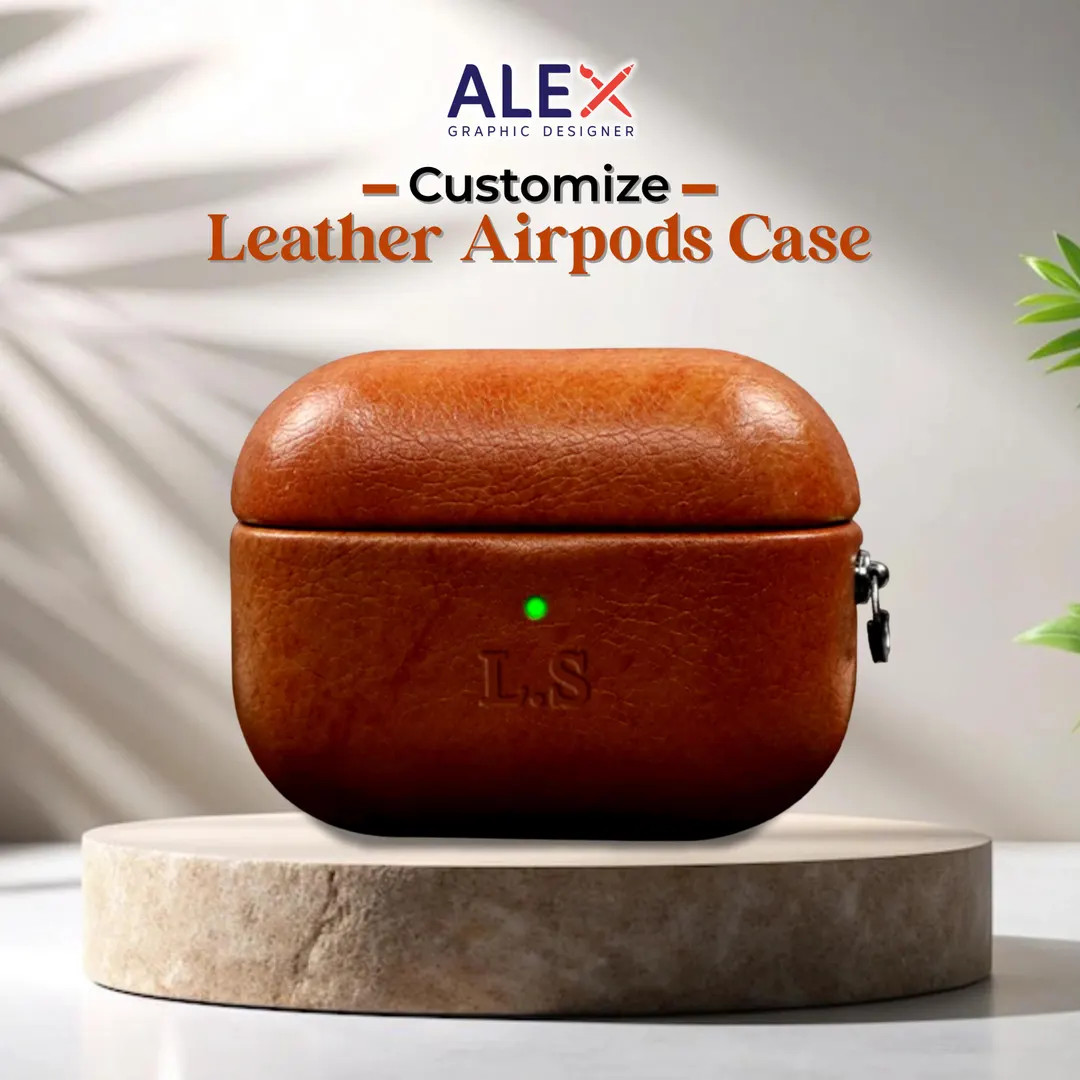 Customize Leather Airpods Case Personalized Airpods 3,2,1 Pro Case Luxury Custom Air pod case Gif... | Etsy (US)