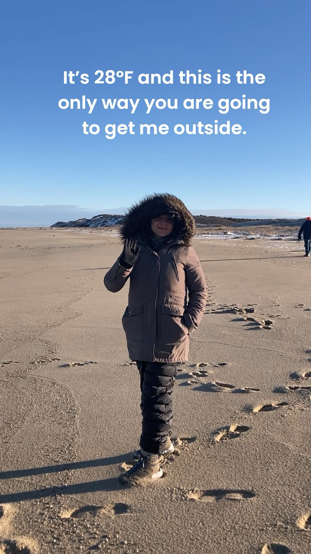 I really dislike being cold. This is the only way you’ll catch me outside in frigid winter temperatures—whether it’s on the beach, back home, or in the wilderness for a hike, or any time that it’s not summer .

#LTKSeasonal #LTKTravel