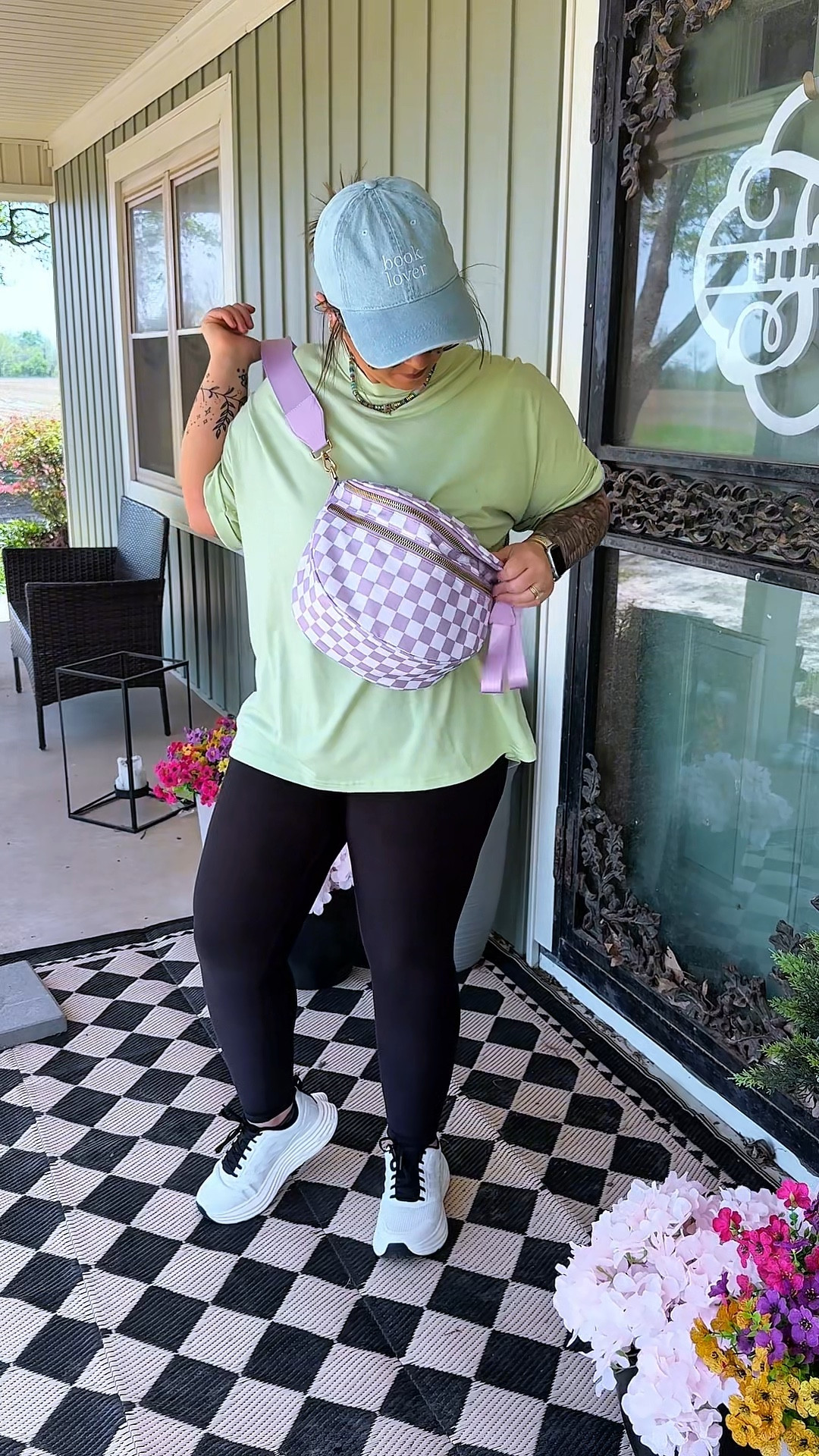 Windy days call for comfy vibes and cute accessories! This lilac check crossbody is giving spring energy. #OOTD #WindyDayStyle #SpringVibes #ComfyCute #LilacLover #BookLoverHat #StreetStyle #TikTokFashion #CasualFit #FitCheck #OutfitInspo #PlusSizeFashion #AccessoryGoals #CheckeredBag #PastelStyle #WeekendLook 

#LTKSaleAlert #LTKMidsize #LTKStyleTip