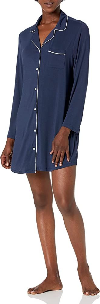 Amazon Essentials Women's Piped Nightshirt (Available in Plus Size) | Amazon (US)