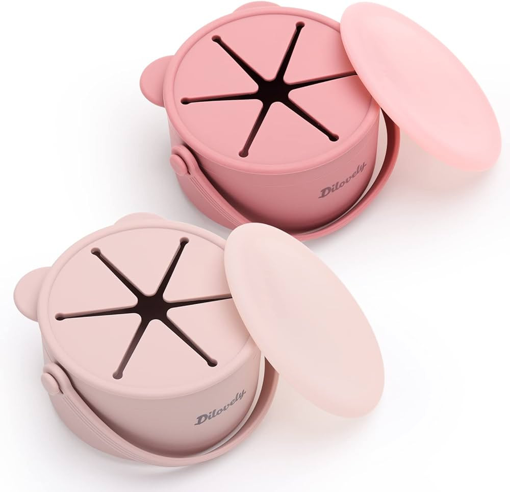 Dilovely Silicone Snack Cups for Toddlers, Toddler Snack Containers, Baby Treat Catcher with Dust... | Amazon (US)