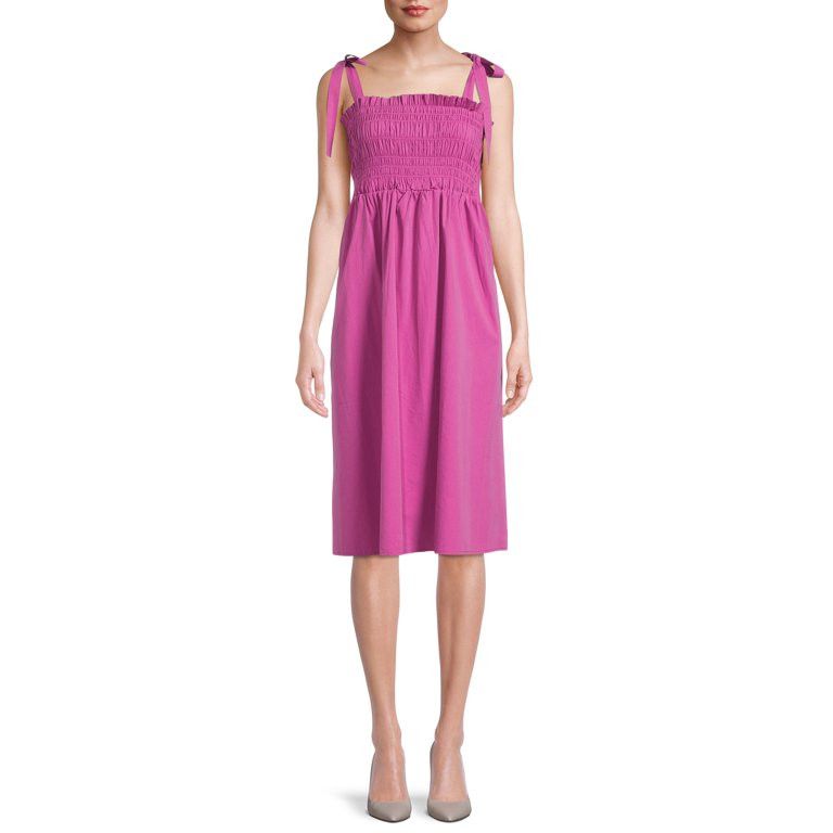 The Get Women's Smocked Midi Dress | Walmart (US)