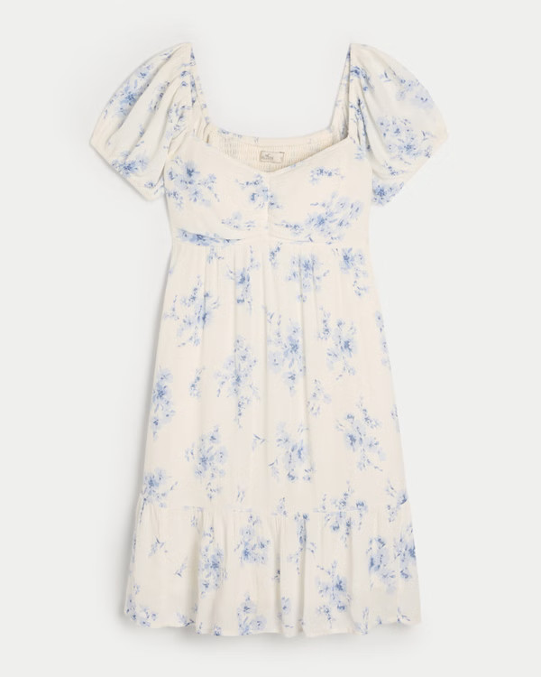 Open Back Babydoll Dress | Hollister (US)