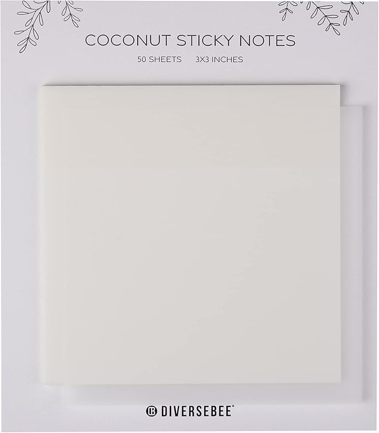DiverseBee 50 Sheets Pastel Transparent Sticky Notes, 3x3” Clear Sticky Tabs, Translucent Page ... | Amazon (US)
