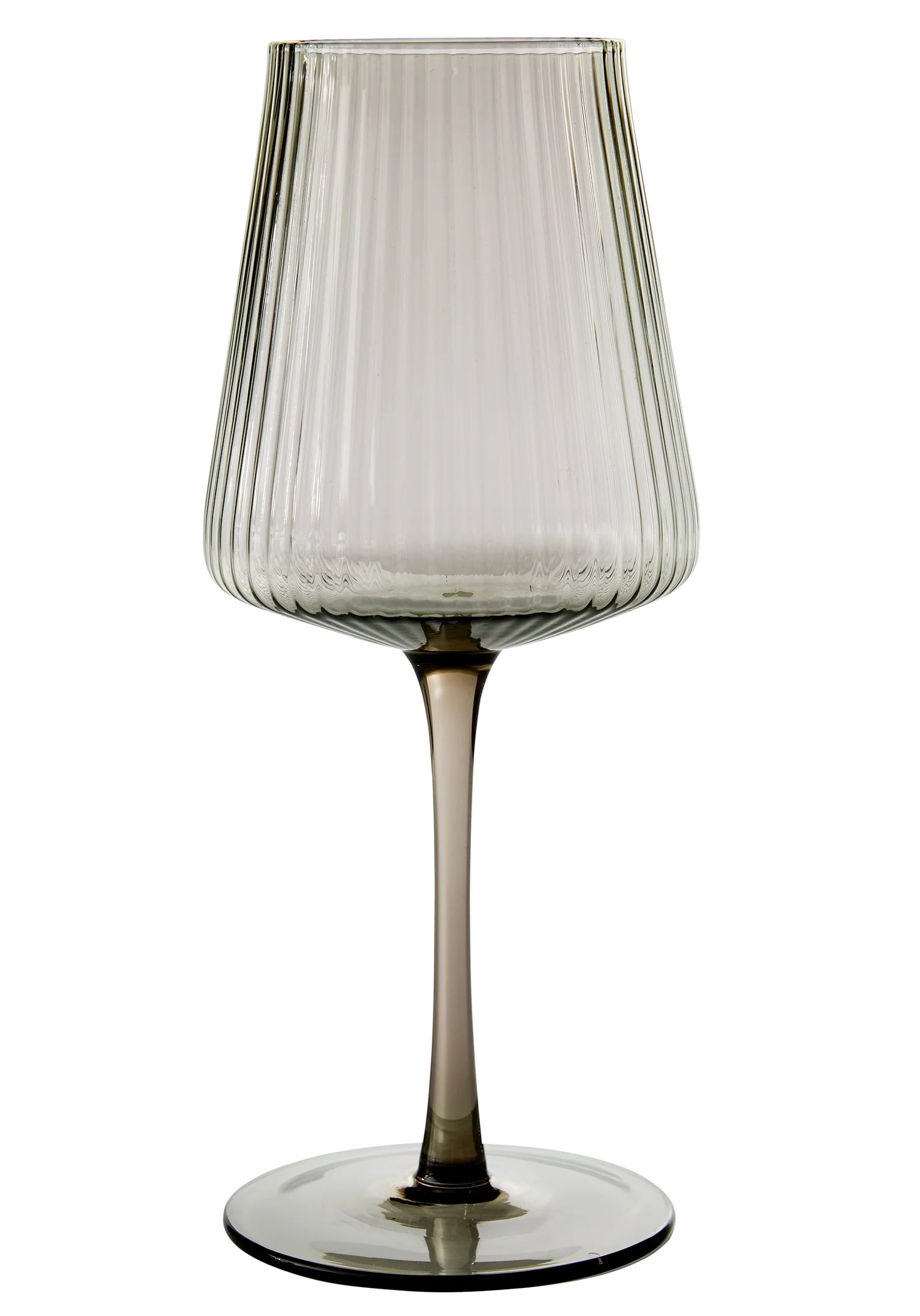 Better Homes & Gardens Glass 17 oz Ribbed Wine Glass, Smoke | Walmart (US)