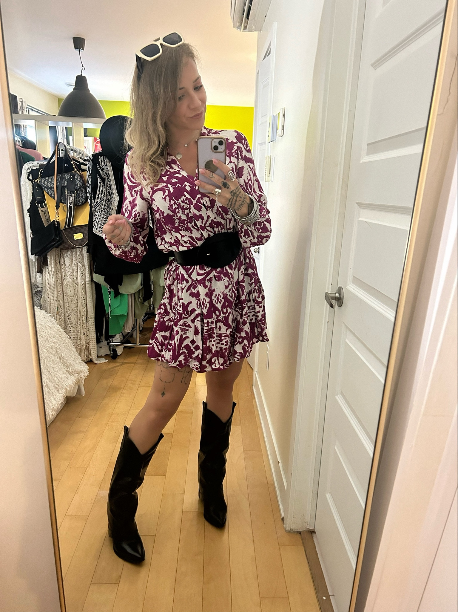 Outfit of the day 👌🏻
- - -
Dress is from Zara (9878/082), belt is an old collection from Zara and boots from Ego but I tried to find similar pieces here.

#LTKcanada #LTKsummer #LTKstyletip