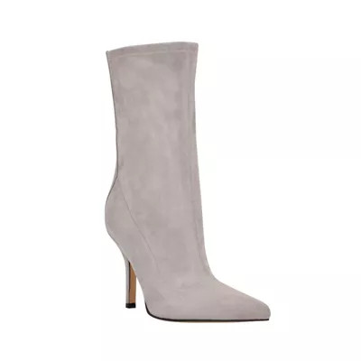 Marc Fisher LTD Women's Breezy Heeled Booties, Grey, 9.5M | Belk