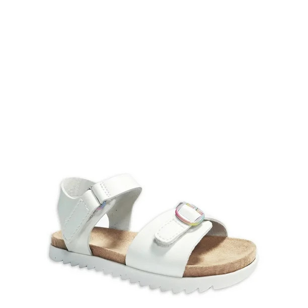 Wonder Nation Baby Girls Buckle Sandals, Sizes 2-6 | Walmart (US)