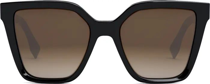 The Fendi Lettering 55mm Geometric Sunglasses | Nordstrom