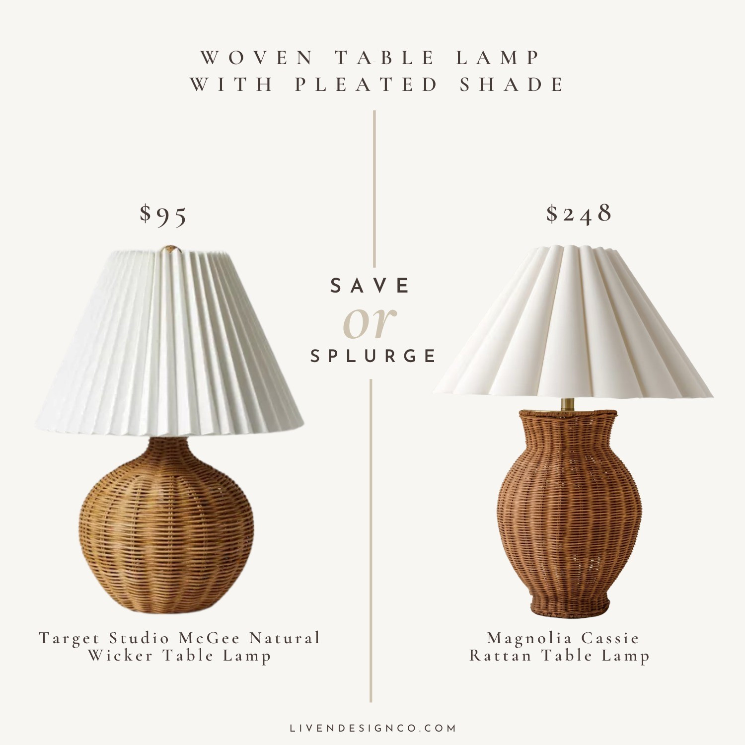 Woven table lamp with pleated lamp shade. Wicker lamp. Rattan lamp

#LTKSeasonal #LTKHome #LTKSaleAlert