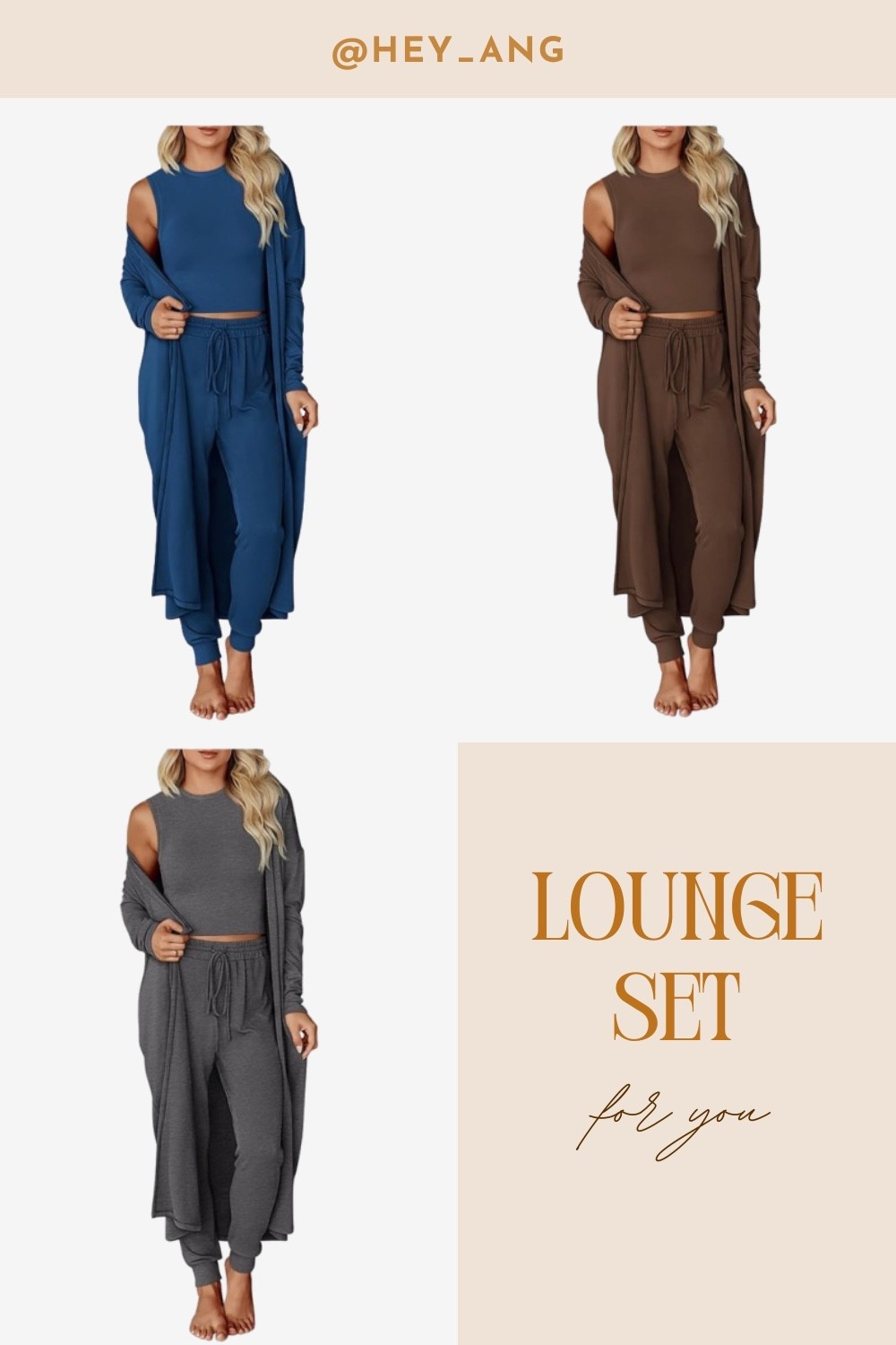 I love this lounge set !! Perfect for weekends, travel, or a casual outfit. It comes in more colors. You get three pieces for under $50 !! 

#LTKFindsUnder50 #LTKStyleTip