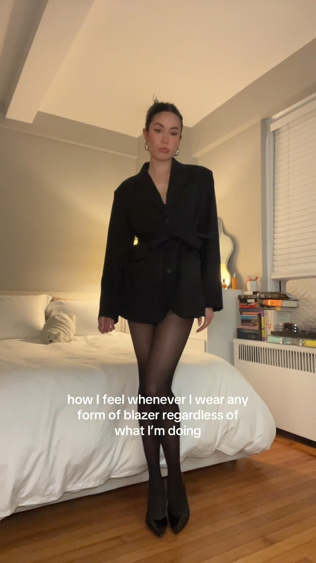 I am an absolute outfit repeat or 🤭 

love a blazer that doubles as a “dress” wearing hot shorts underneath. this blazer is now sold out at Zara - my trick is to always size up. here I’m wearing L for that oversized look! 

#LTKStyleTip #LTKU #LTKSeasonal