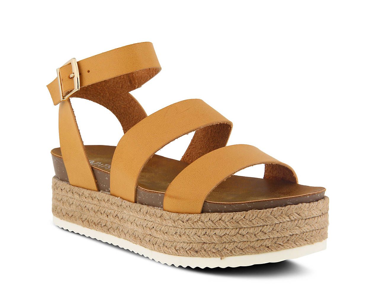 Larissa espadrille platform sandal 2024 white