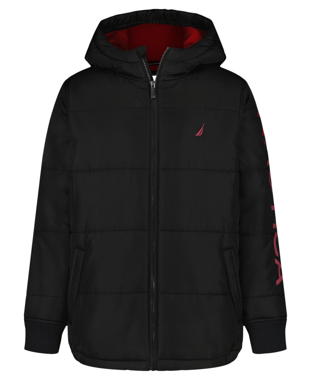 Nautica Boys 8-20 Long Sleeves Puffer Jacket - True Black | Macy's