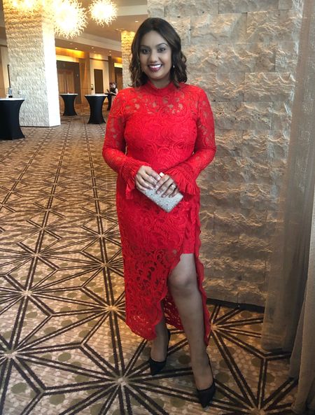 Elegant & flirty in a red lace dress from Alexis - available in Rent the Runway for under $100 - prepare to turn heads! 
#renttherunway #formal #reddress

#LTKmidsize #LTKstyletip #LTKwedding