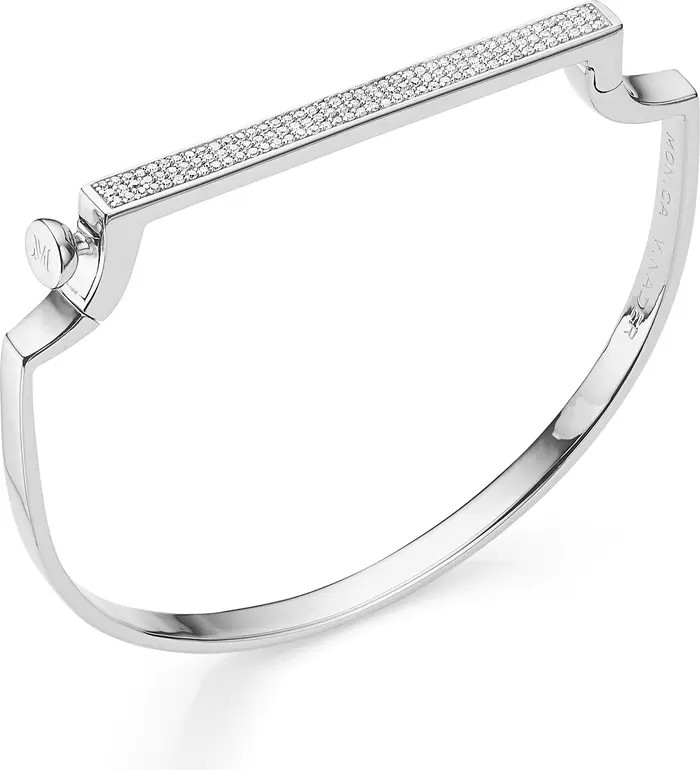 Monica Vinader Singature Pavé Diamond Bangle | Nordstrom | Nordstrom