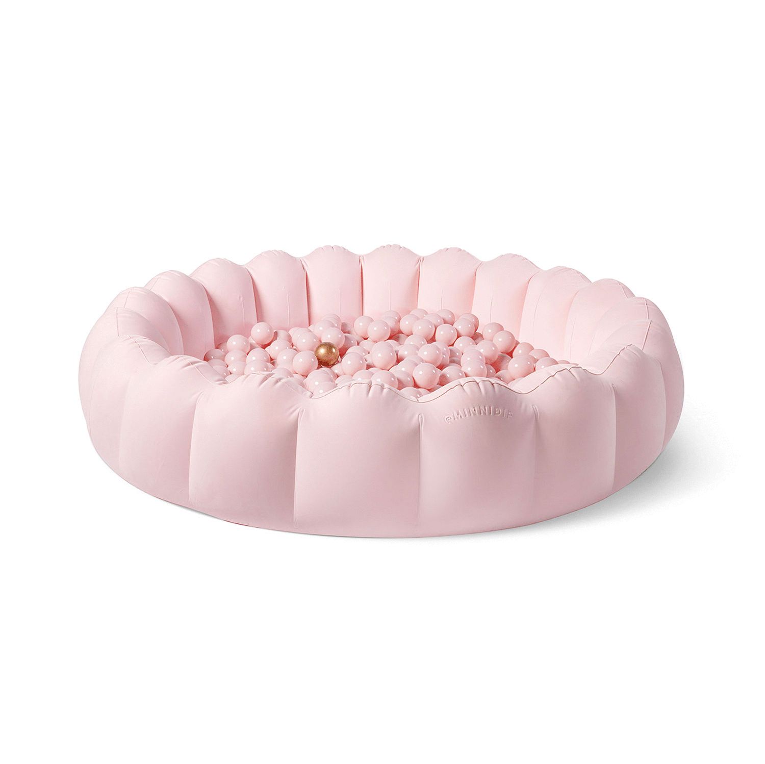 The DiPP!T™ Ball Pit in BLUSH SHERBET VELVET — MINNIDIP LUXE INFLATABLE POOLS BY LA VACA | Minnidip