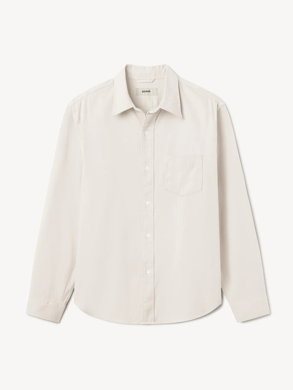 Natural Draped Twill One Pocket Shirt - Buck Mason- Modern American Classics | Buck Mason
