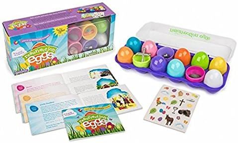 Resurrection Eggs 12-Piece Easter Egg Set with Religious Figurines Inside | Amazon (US)