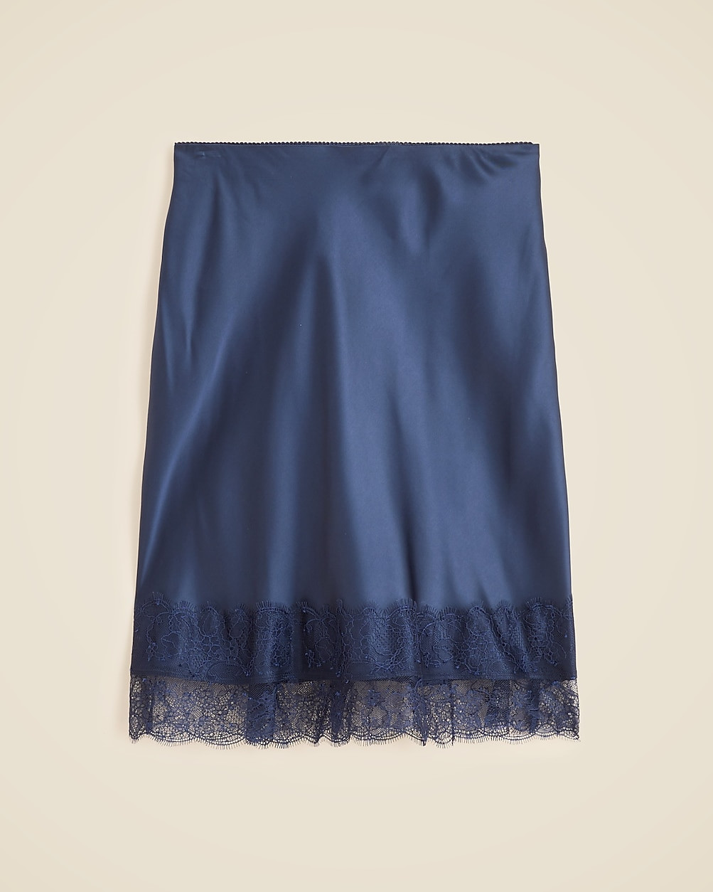 Gwen lace-trim slip skirt in luster charmeuse | J. Crew US