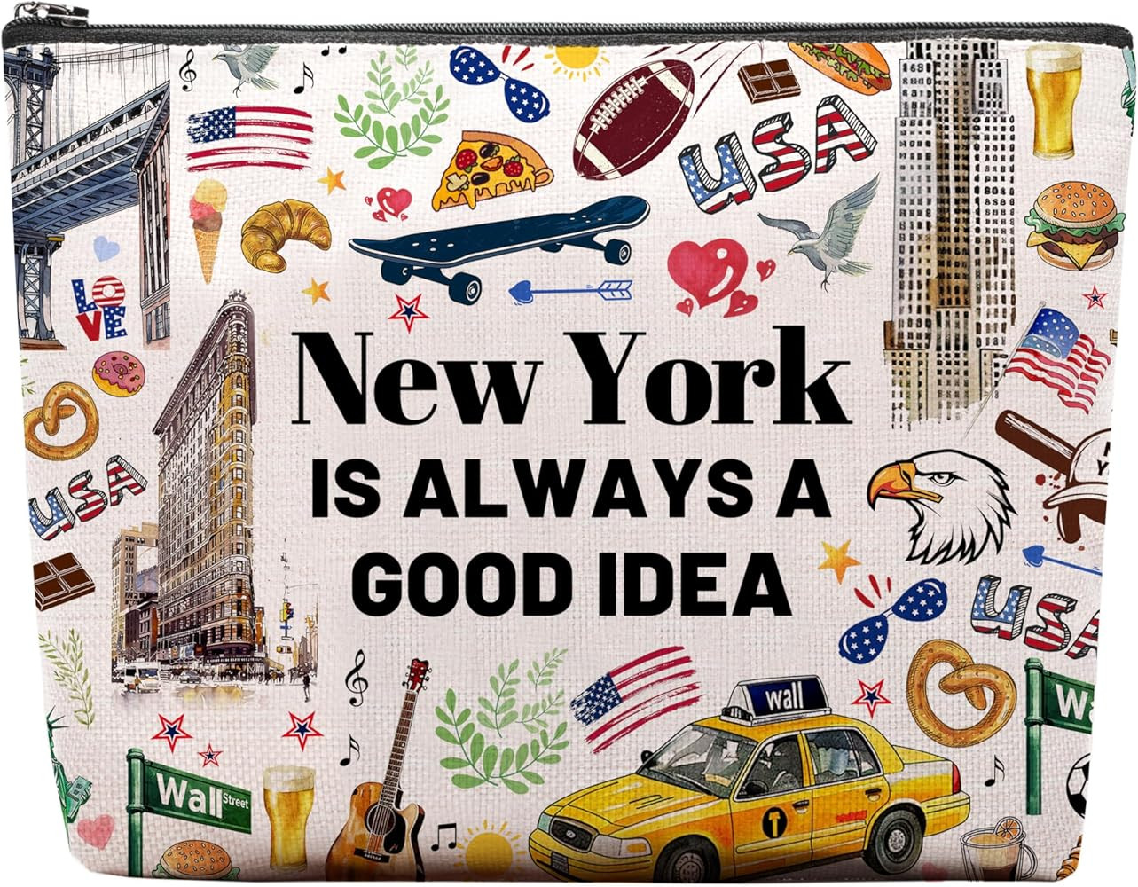 New York Travel Souvenirs, NYC Themed Gifts for Women, I Love NYC Trip Favors | Amazon (US)