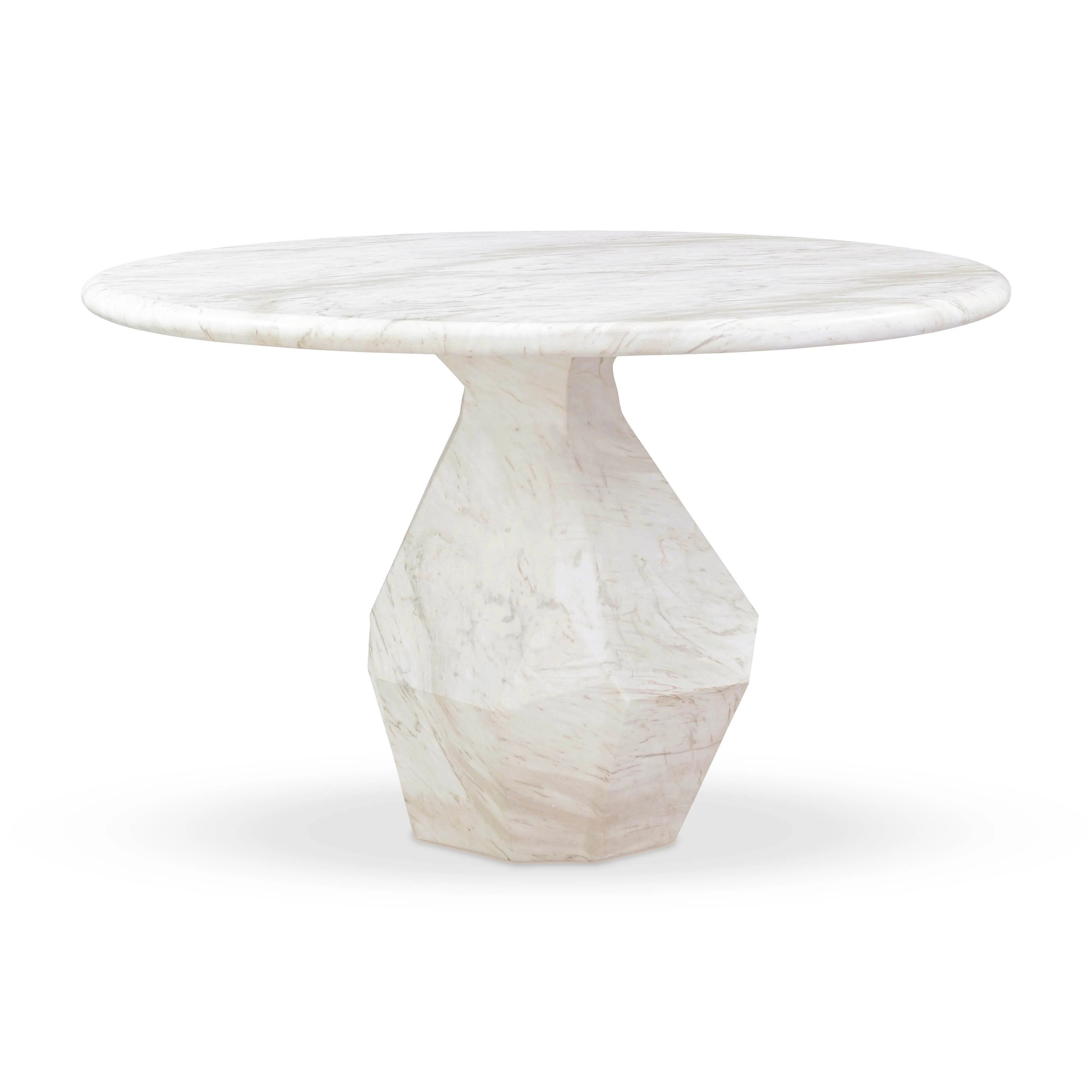 Esme 48" Faux Marble Indoor / Outdoor Round Dining Table | TOV Furniture