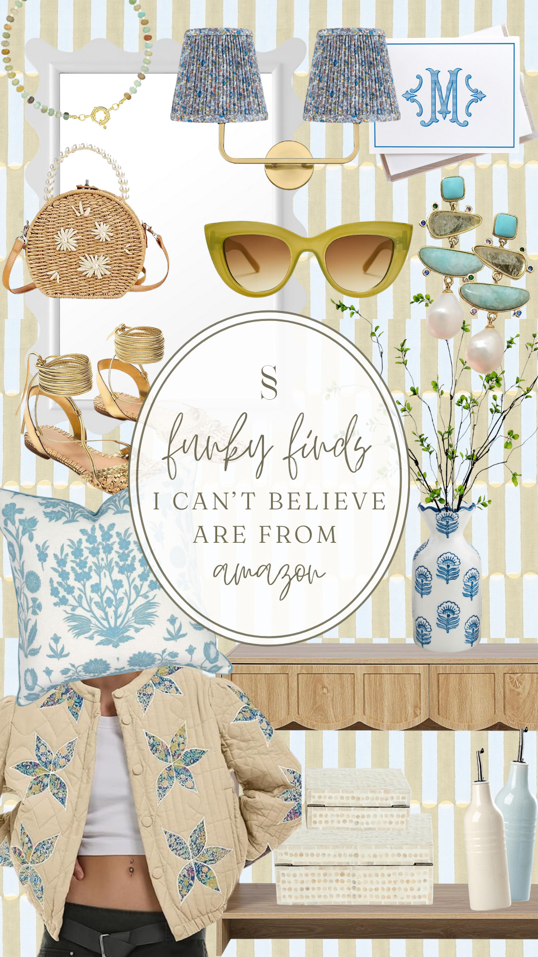 ✨FUNKY AMAZON FINDS✨
Can you believe all of this is from Amazon?! 😍 From chic decor to fashion girl must-haves, these finds look totally boutique—but your wallet will thank you! 💁‍♀️
💙 Tap to shop everything from the embroidered jacket to the rattan bag + more stylish surprises!

#AmazonFinds #LTKHome #LTKStyle #AmazonFashion #LTKFinds #LTKUnder50 #HomeDecor #OOTD #LTKAmazon 

 