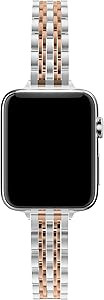 Metal Band Compatible with Apple iWatch 38mm 40mm 42mm 44mm Women Replacement Stainless Steel Ban... | Amazon (US)