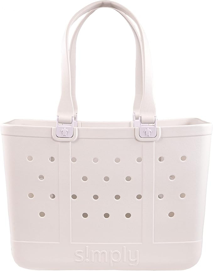 Simply Southern Large Waterproof Tote Bag – EVA Material, Adult Beach Bag, Improved Handle, Zip... | Amazon (US)