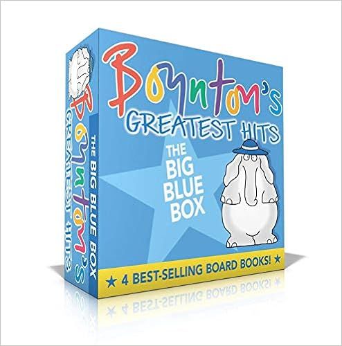 Boynton's Greatest Hits The Big Blue Box: Moo, Baa, La La La!; A to Z; Doggies; Blue Hat, Green H... | Amazon (US)