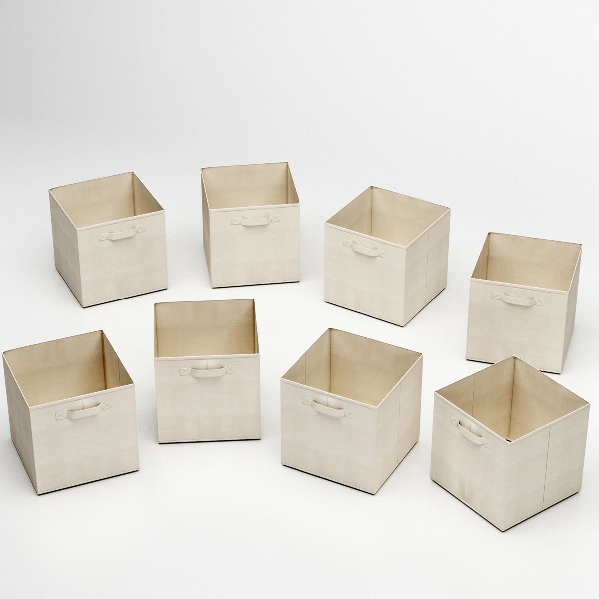 Hastings Home Set of Storage Cubes - Beige, 8 Pieces | Target