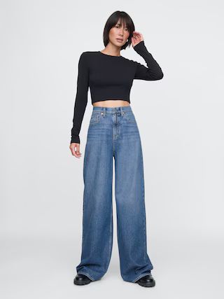 Sky High Rise UltraSoft Baggy Jeans | Gap (US)