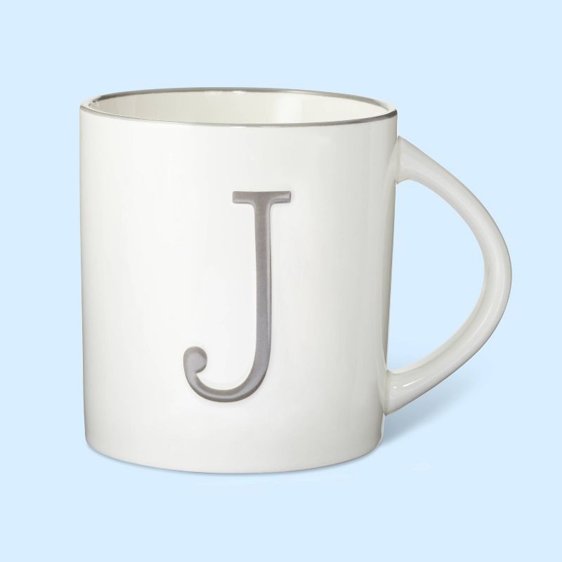 16oz Stoneware Monogram Mug - Spritz™ | Target