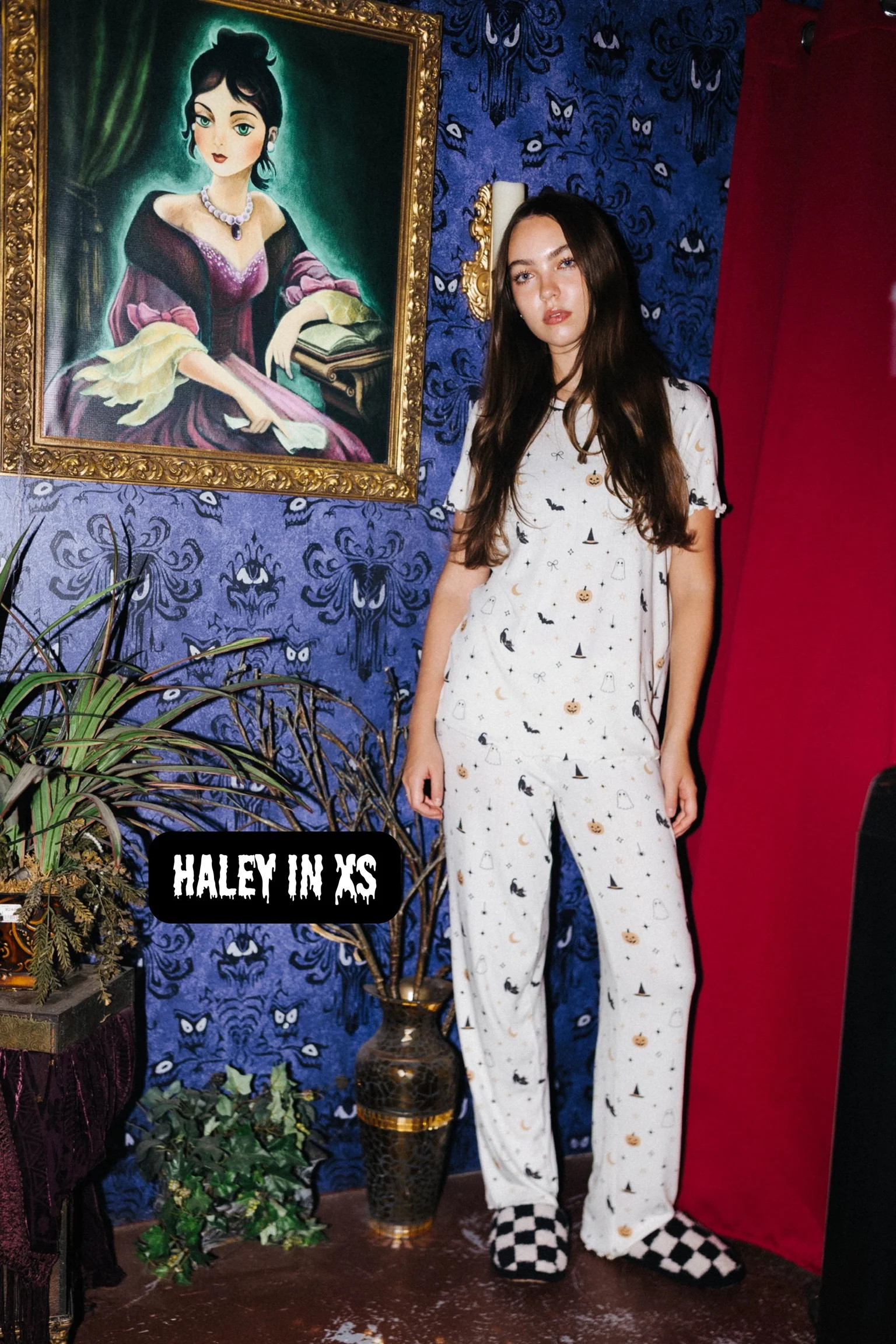 Adult Halloween Icon Pointelle Pajama Set | Staykation