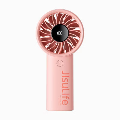 JISULIFE 3600mAh Portable Pocket Fan Life 4 Pink | Target