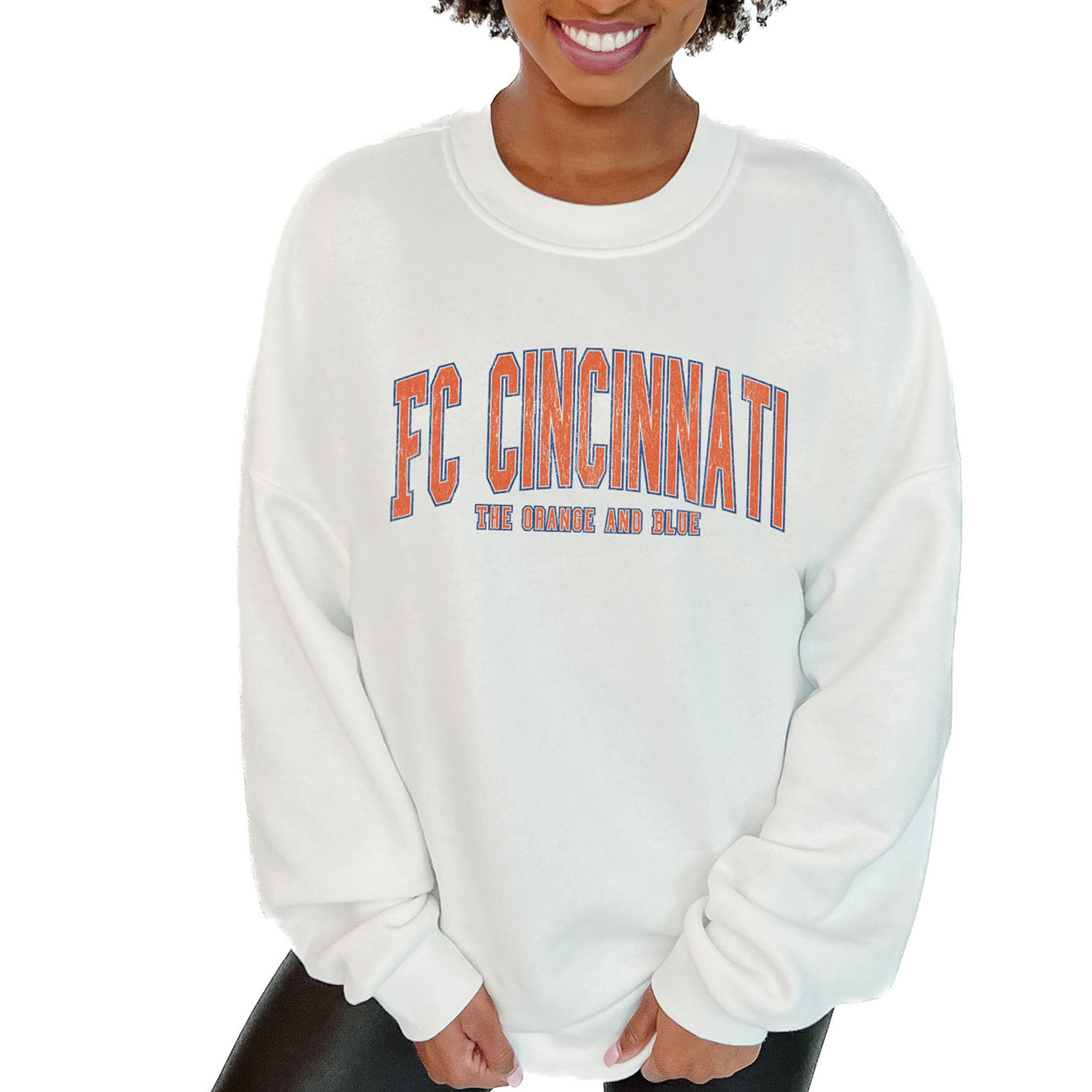 Women's Gameday Couture White FC Cincinnati Fleece Pullover Sweatshirt | Fanatics