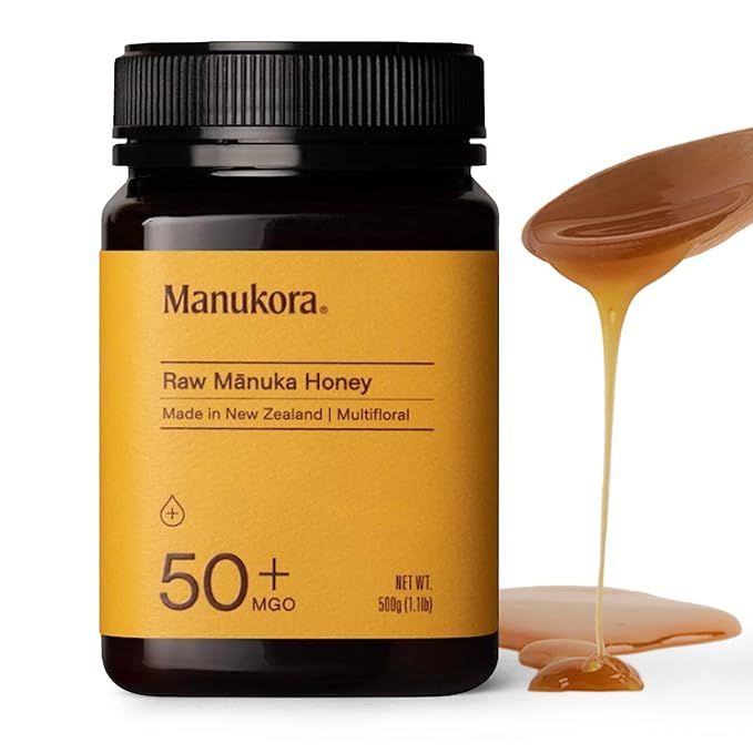Manukora Raw Manuka Honey, MGO 50+, New Zealand Honey, Non-GMO, Traceable from Hive to Hand, Dail... | Amazon (US)