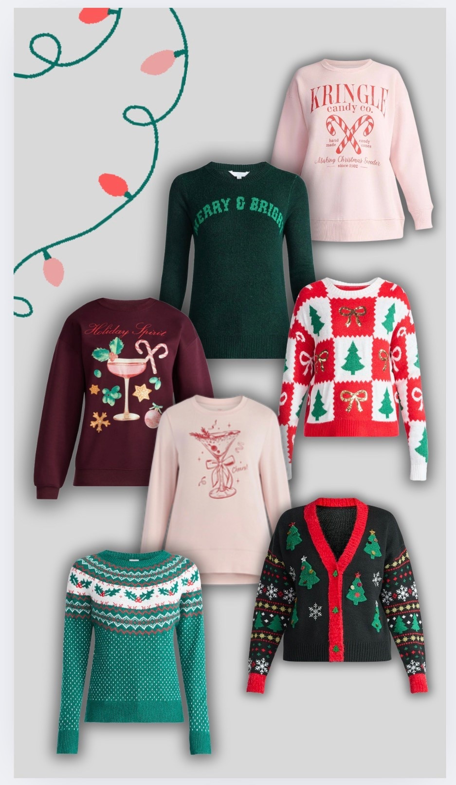 Festive/tacky tops from Walmart  

#LTKSeasonal #LTKHoliday