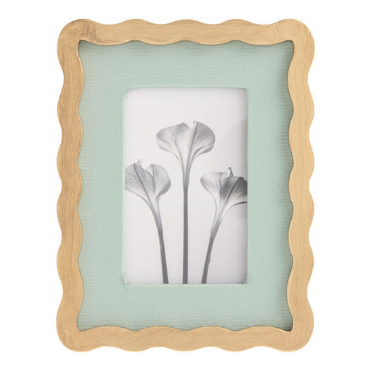 Gold and Sage Scalloped Picture Frame by World Market | World Market