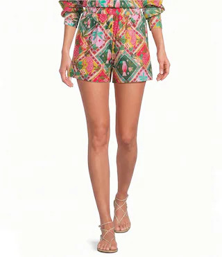 Sugarlips Tropical Printed High Rise Coordinating Shorts | Dillard's | Dillard's