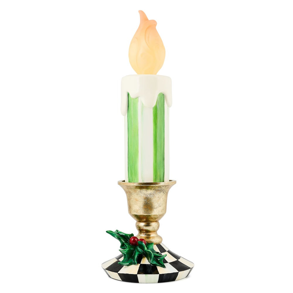 Check It Out Illuminated Small Trophy Candle | MacKenzie-Childs