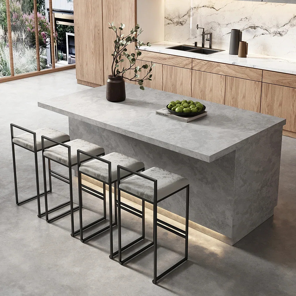 Fosenbauer Kitchen Island with Storage and Seating Space,Island Table with Wine Rack (Without Bar... | Wayfair North America
