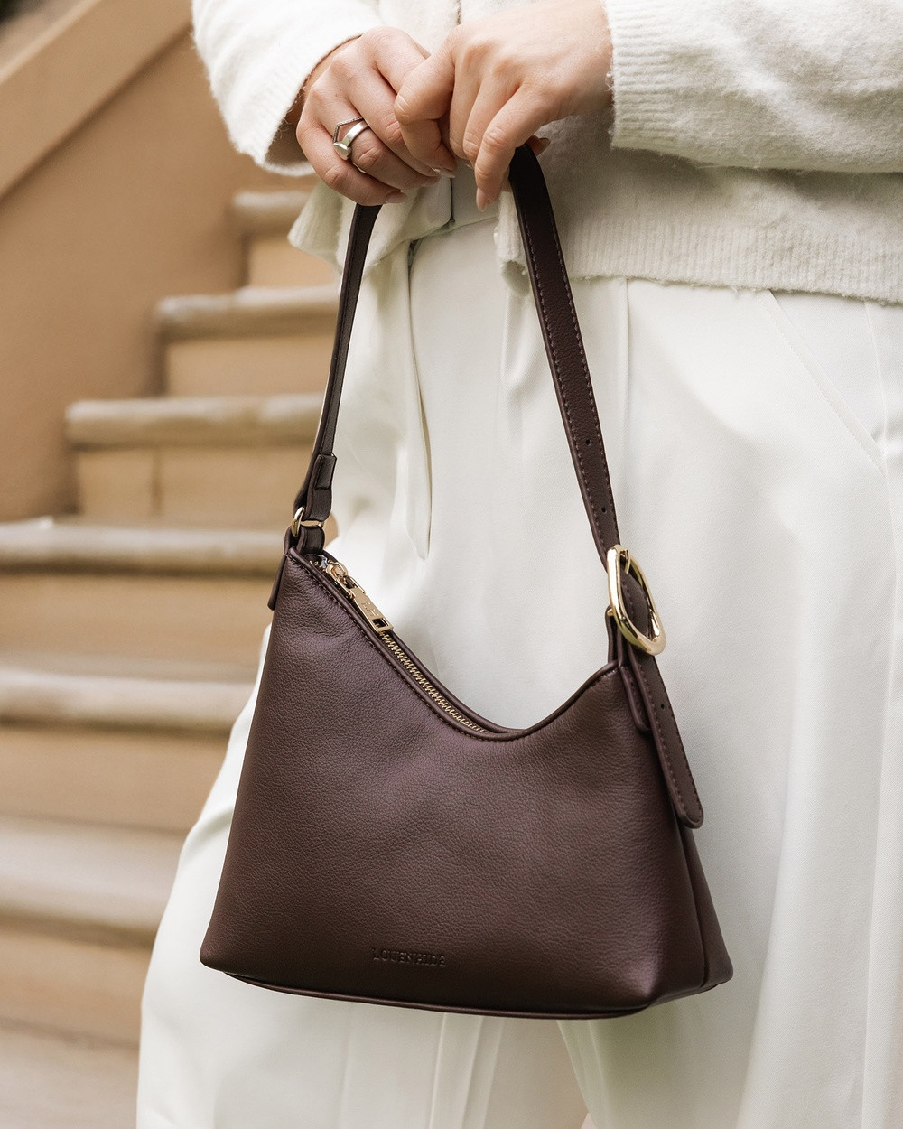 Louenhide - Amelia Shoulder Bag - Handbags (Chocolate) Amelia Shoulder Bag | THE ICONIC (AU & NZ)