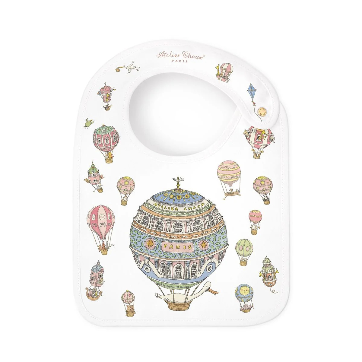 Atelier Choux Bib - Hot Air Balloons | Caitlin Wilson Design